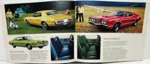 1972 Mercury Dealer Sales Brochure Marquis Monterey Montego Cougar Comet