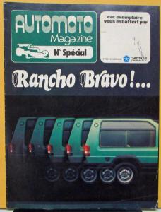 1976 1977 Matra Simca Rancho 1307 GLS Automoto Magazine N Special Edition