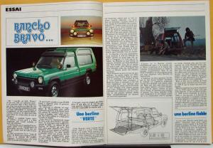 1976 1977 Matra Simca Rancho 1307 GLS Automoto Magazine N Special Edition