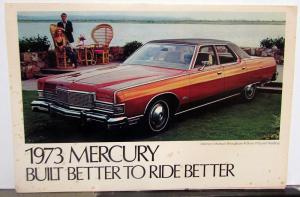 1973 Mercury Dealer Sales Brochure Mailer Built Better To Ride Better