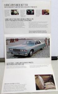 1973 Mercury Dealer Sales Brochure Mailer Built Better To Ride Better