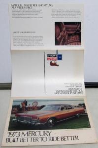 1973 Mercury Dealer Sales Brochure Mailer Built Better To Ride Better