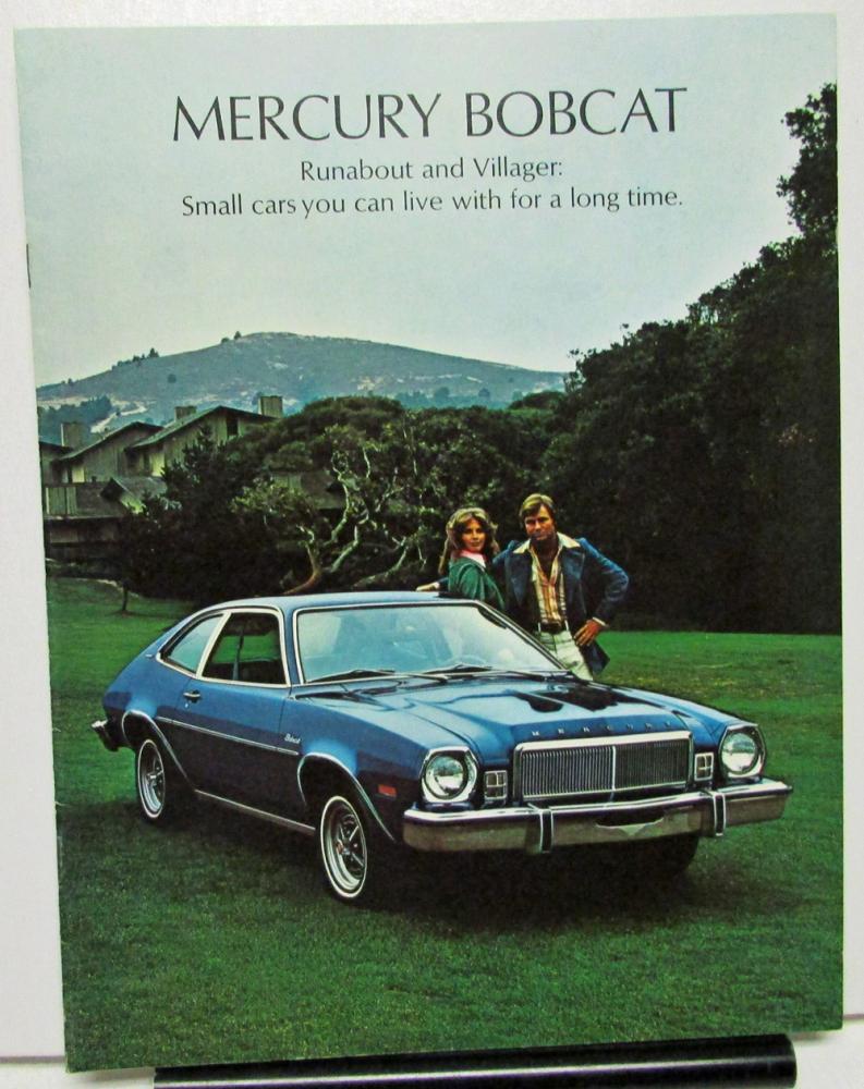 1975 Mercury Dealer Sales Brochure Bobcat Runabout & Villager