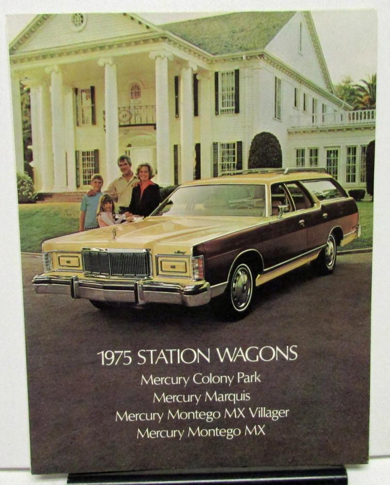 1975 Mercury Dealer Sales Brochure Station Wagons Colony Park Marquis MX