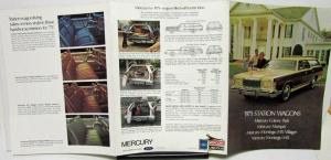 1975 Mercury Dealer Sales Brochure Station Wagons Colony Park Marquis MX