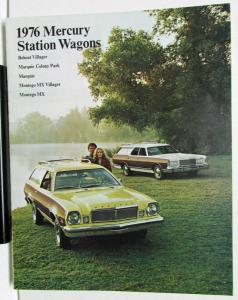 1976 Mercury Dealer Sales Brochure Station Wagons Colony Park Marquis MX
