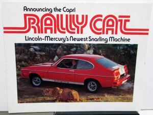 1976-77 Mercury Dealer Sales Brochure Capri Rally Cat Import Original Folder