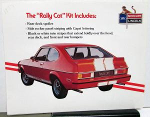 1976-77 Mercury Dealer Sales Brochure Capri Rally Cat Import Original Folder