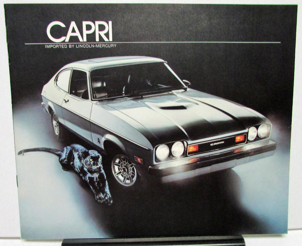 1977 Lincoln Mercury Dealer Sales Brochure Capri Import Features Specs