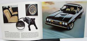 1977 Lincoln Mercury Dealer Sales Brochure Capri Import Features Specs