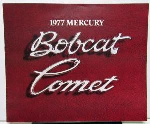 1977 Mercury Dealer Sales Brochure Bobcat Comet Features Options