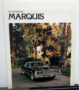 1978 Mercury Dealer Sales Brochure Marquis Grand Features Options