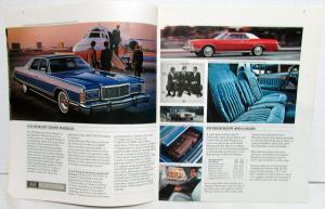 1978 Mercury Dealer Sales Brochure Marquis Grand Features Options