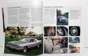 1978 Mercury Dealer Sales Brochure Marquis Grand Features Options