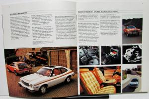 1978 Mercury Dealer Sales Brochure Bobcat Features Options