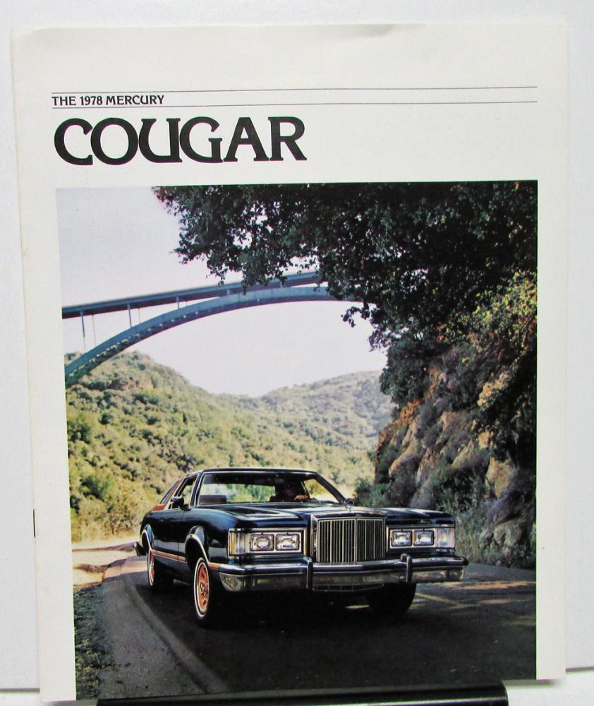 1978 Mercury Dealer Sales Brochure Cougar Features & Options XR-7