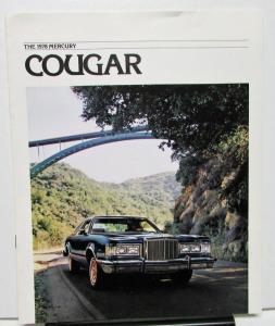 1978 Mercury Dealer Sales Brochure Cougar Features & Options XR-7