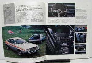1979 Mercury Dealer Sales Brochure Bobcat Features & Options