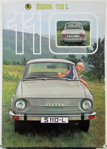 1968 69 70 71 72 73 74 1975 Skoda 110 L Model Czech Sales Brochure GERMAN Text