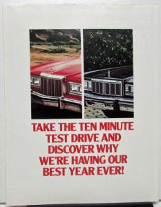 1979 Mercury Dealer Sales Brochure Marquis Cougar XR-7 Test Drive