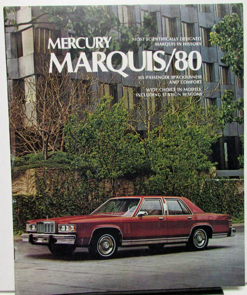 1980 Mercury Dealer Sales Brochure Marquis Features & Options