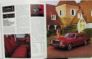 1980 Mercury Dealer Sales Brochure Monarch Features & Options