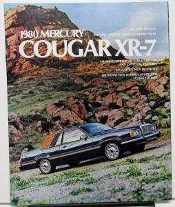 1980 Mercury Dealer Sales Brochure Cougar XR-7 Features & Options