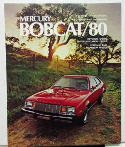 1980 Mercury Dealer Sales Brochure Bobcat Features & Options