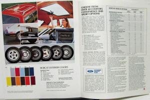 1980 Mercury Dealer Sales Brochure Bobcat Features & Options