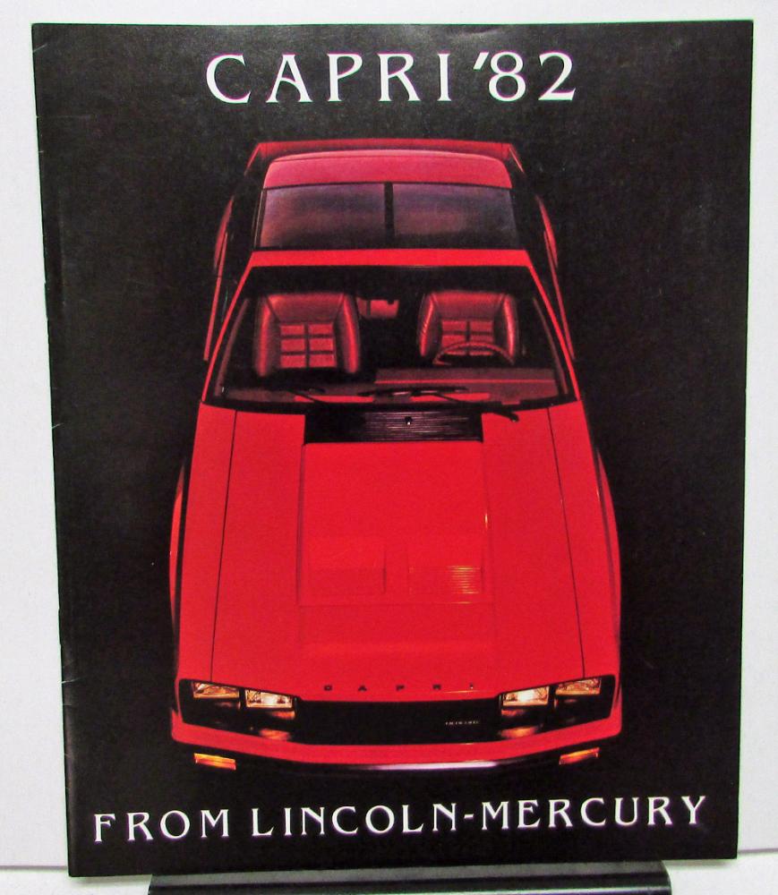 1982 Mercury Dealer Sales Brochure Capri Features & Options