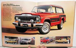 1982 Jeep CJ5 CJ7 Scrambler Pickup Cherokee Wagoneer ORIGINAL Sales Brochure AMC