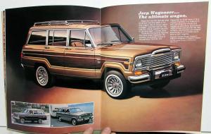 1982 Jeep CJ5 CJ7 Scrambler Pickup Cherokee Wagoneer ORIGINAL Sales Brochure AMC