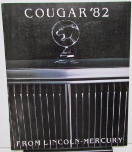 1982 Mercury Dealer Sales Brochure Cougar Features & Options