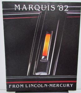 1982 Mercury Dealer Sales Brochure Marquis Features & Options