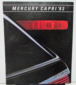 1983 Mercury Dealer Sales Brochure Capri Features & Options