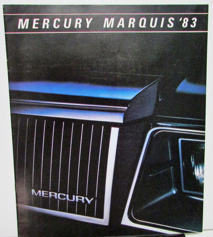 1983 Mercury Dealer Sales Brochure Marquis Features & Options