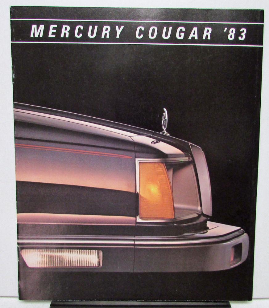 1983 Mercury Dealer Sales Brochure Cougar Features & Options