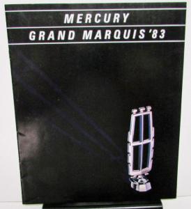 1983 Mercury Dealer Sales Brochure Grand Marquis Features & Options