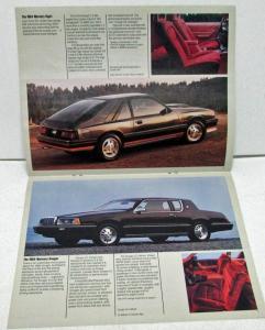 1984 Mercury Dealer Sales Brochure Capri Topaz Lynx Cougar Marquis Grand Marquis