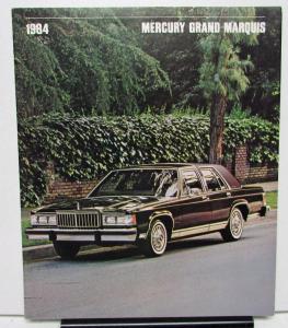 1984 Mercury Dealer Sales Brochure Grand Marquis Features & Options