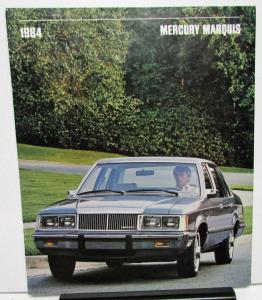 1984 Mercury Dealer Sales Brochure Marquis Features & Options