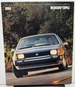 1984 Mercury Dealer Sales Brochure Topaz Features & Options
