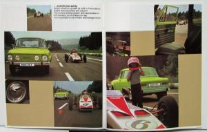 1970s Skoda 110 LS Sales Brochure English Text Lime Green Car Original