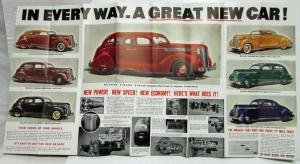 1937 DeSoto Read How It Saves You Money Sales Folder NICE POSTER DISPLAY Orig