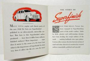 1940 DeSoto Superfinish Sales Brochure