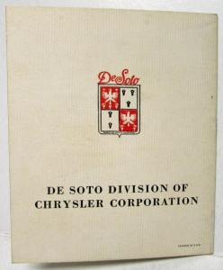 1940 DeSoto Superfinish Sales Brochure