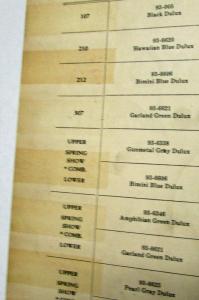 1940 DeSoto Colors DuPont Paint Chips Revised