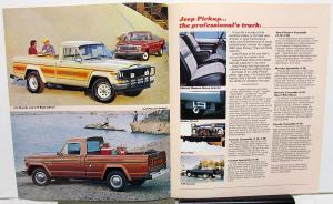 1982 Jeep Pickup J10 J20 Townside Honcho Laredo Pioneer AMC Sales Brochure