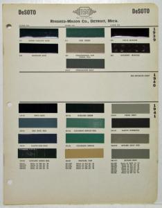 1941 DeSoto Paint Chips by Rinshed Mason