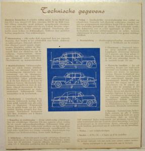 1954 DeSoto Diplomat Powermaster Firedome Dutch Text Sales Folder Original